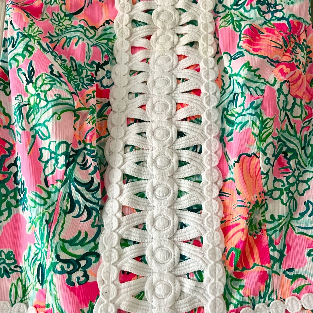Lilly Pulitzer Ashler Maxi Shift Dress in Soleil Pink/Perfect Poppy NWT Size 2 - Picture 2 of 5